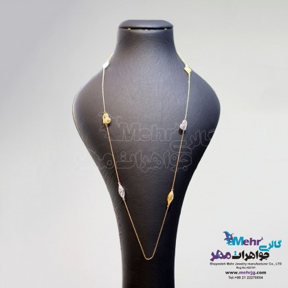 Gold Necklace on clothes - Lace heart design-MM0518